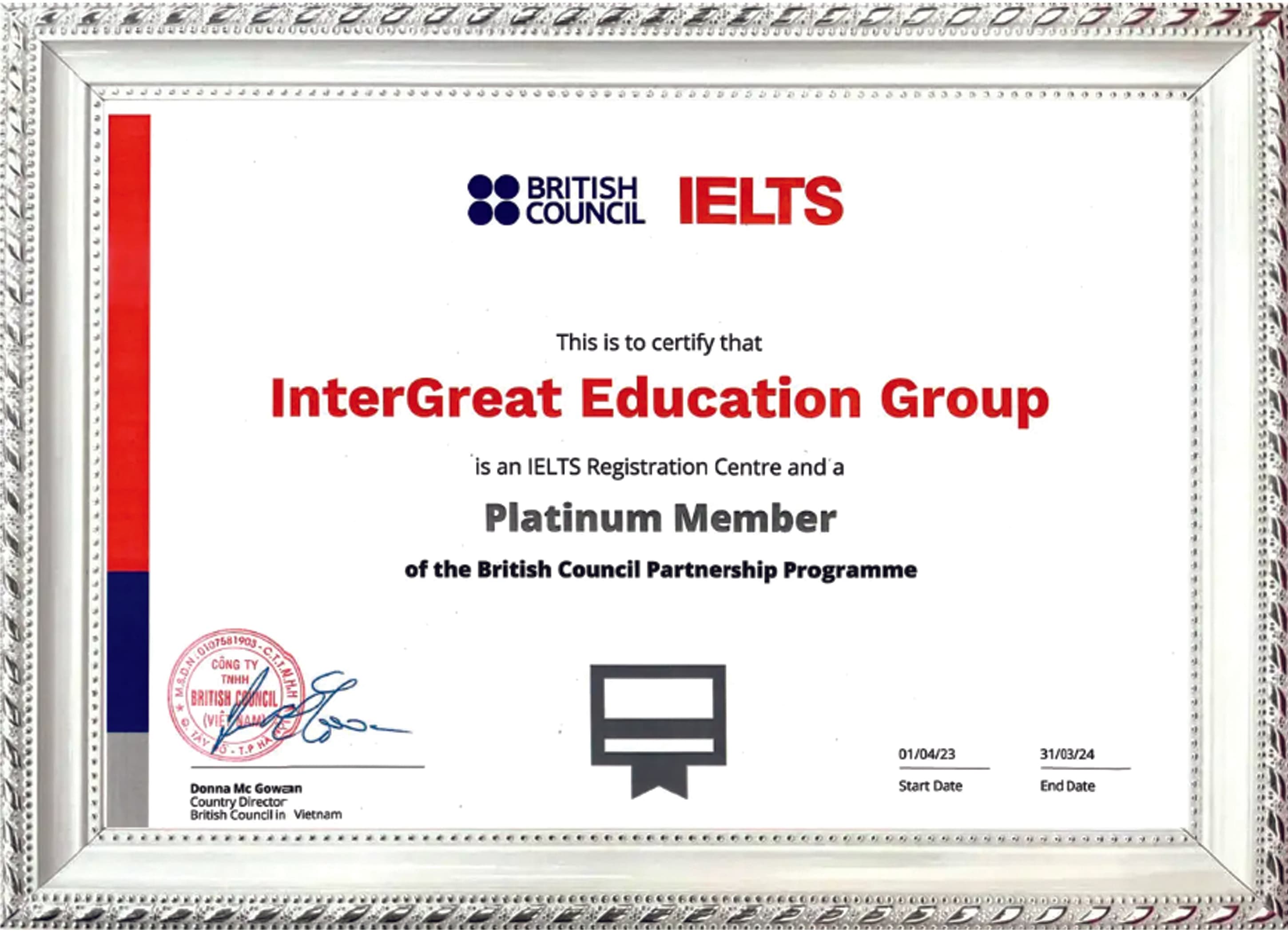 Teaching based on British Council methodology
Familiar with IELTS exam structure
Experience working with IELTS-oriented institutions